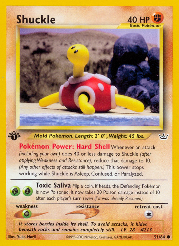 Shuckle (51/64) [Neo Revelation 1st Edition] | Arkham Games and Comics