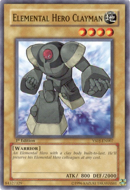 Elemental HERO Clayman [YSDJ-EN007] Common | Arkham Games and Comics