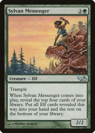 Sylvan Messenger [Duel Decks: Elves vs. Goblins] | Arkham Games and Comics