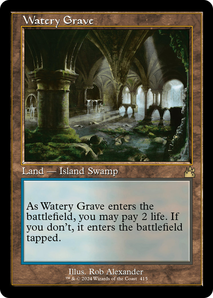 Watery Grave (Retro) [Ravnica Remastered] | Arkham Games and Comics