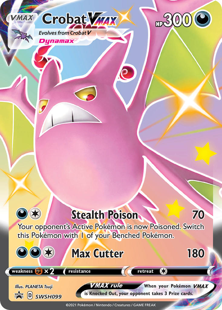 Crobat VMAX (SWSH099) (Jumbo Card) [Sword & Shield: Black Star Promos] | Arkham Games and Comics