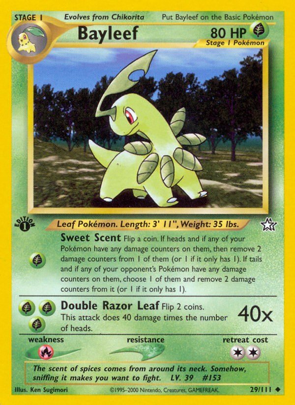 Bayleef (29/111) [Neo Genesis 1st Edition] | Arkham Games and Comics