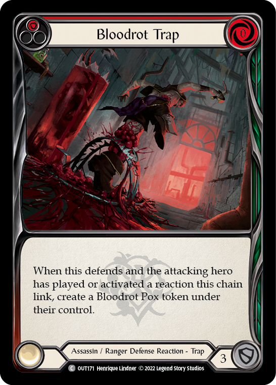 Bloodrot Trap (Red) [OUT171] (Outsiders)  Rainbow Foil | Arkham Games and Comics