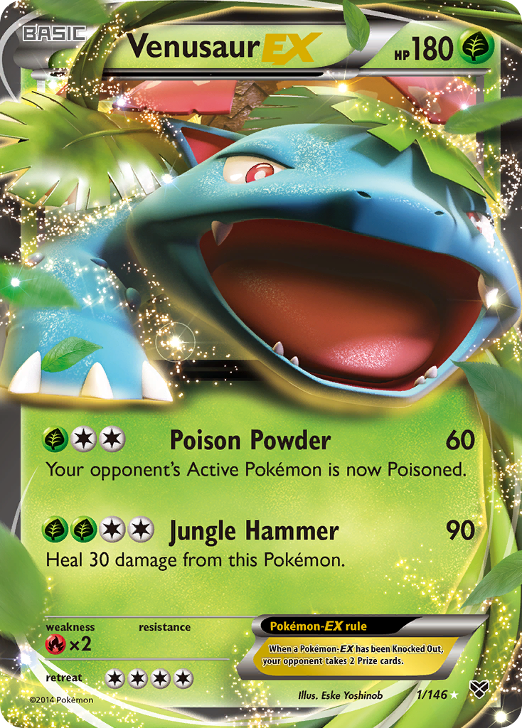 Venusaur EX (1/146) [XY: Base Set] | Arkham Games and Comics