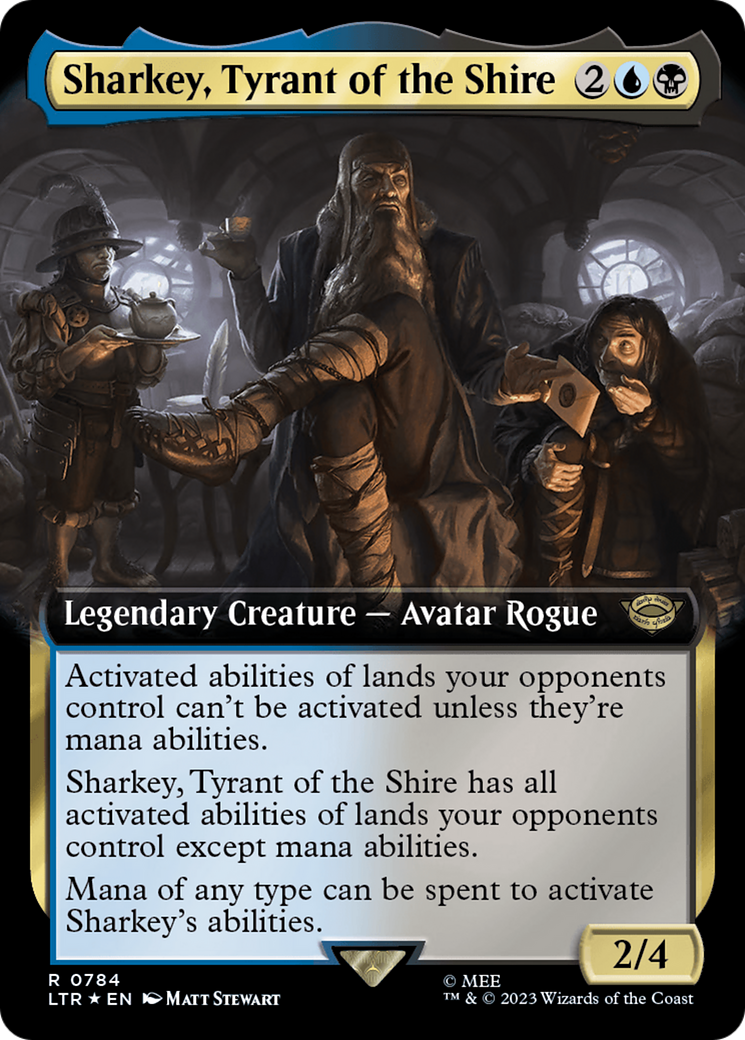 Sharkey, Tyrant of the Shire (Extended Art) (Surge Foil) [The Lord of the Rings: Tales of Middle-Earth] | Arkham Games and Comics