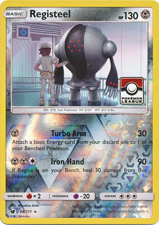 Registeel (68/111) (League Promo) [Sun & Moon: Crimson Invasion] | Arkham Games and Comics