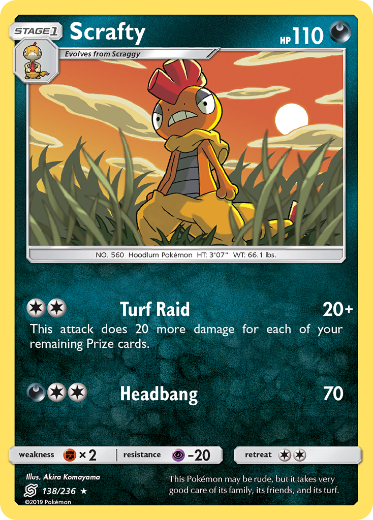 Scrafty (138/236) [Sun & Moon: Unified Minds] | Arkham Games and Comics