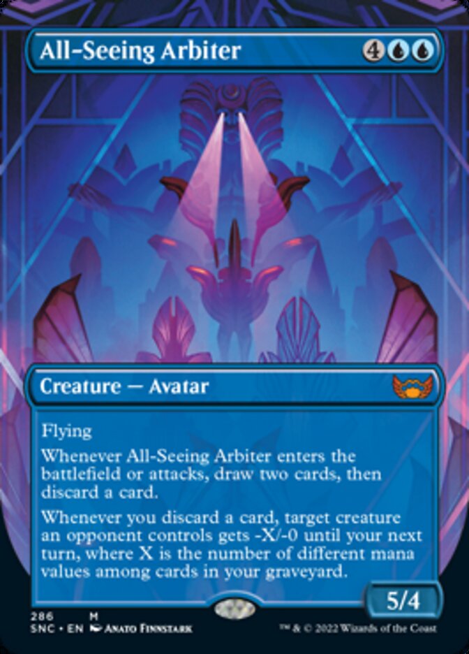 All-Seeing Arbiter (Borderless Alternate Art) [Streets of New Capenna] | Arkham Games and Comics