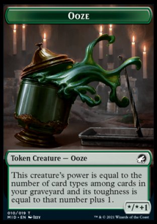 Ooze Token [Innistrad: Midnight Hunt Tokens] | Arkham Games and Comics