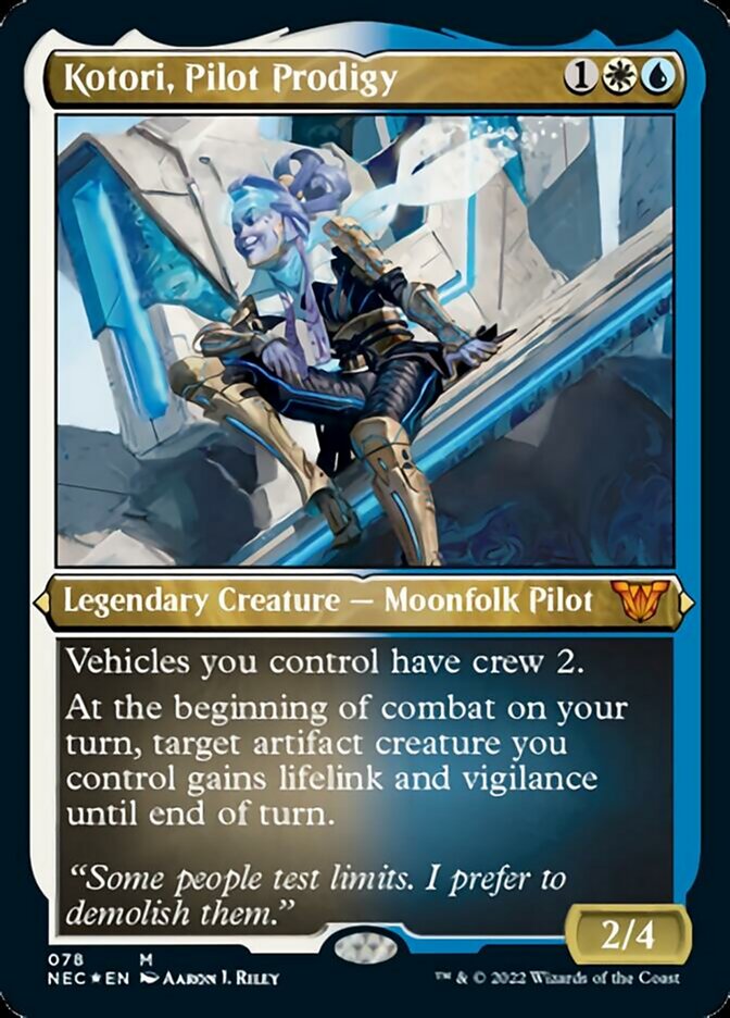 Kotori, Pilot Prodigy (Showcase Display Commander) [Kamigawa: Neon Dynasty Commander] | Arkham Games and Comics