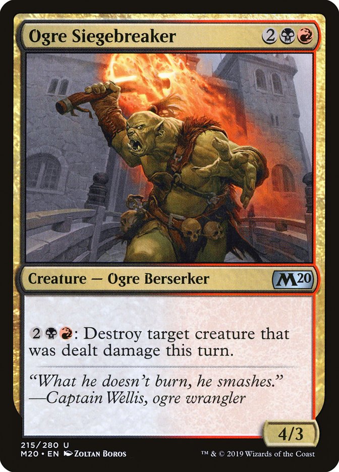 Ogre Siegebreaker [Core Set 2020] | Arkham Games and Comics