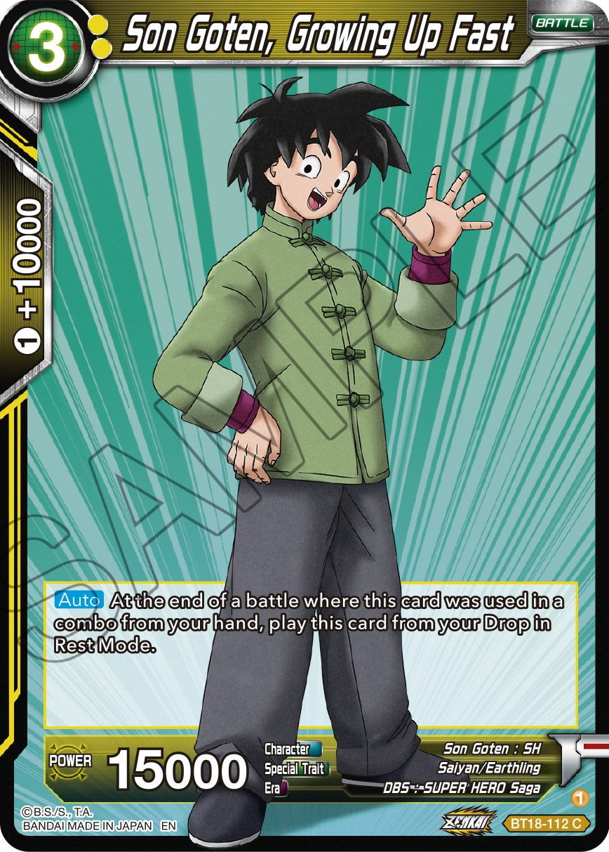 Son Goten, Growing Up Fast (BT18-112) [Dawn of the Z-Legends] | Arkham Games and Comics