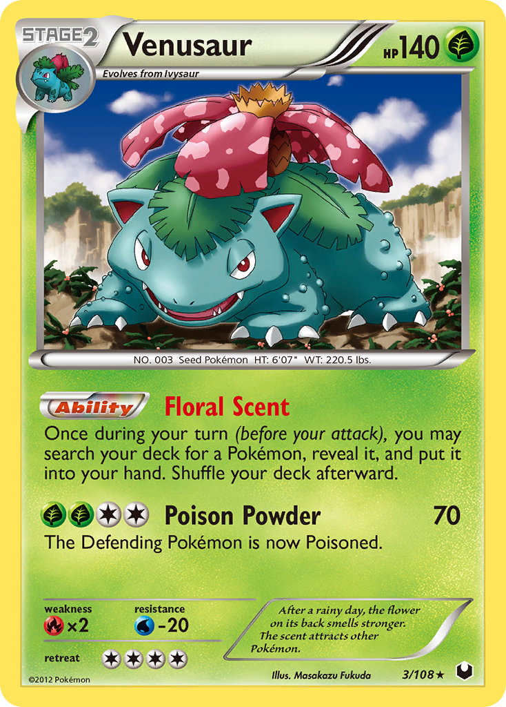 Venusaur (3/108) [Black & White: Dark Explorers] | Arkham Games and Comics