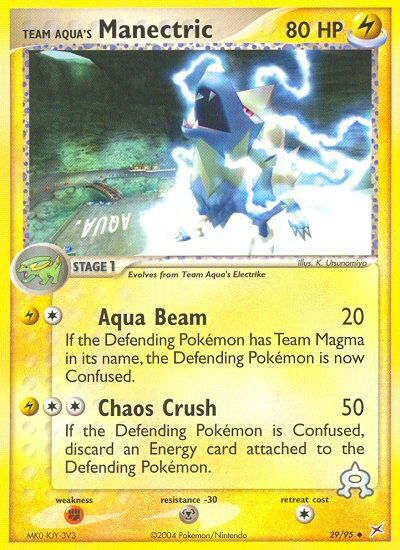 Team Aqua's Manectric (29/95) [EX: Team Magma vs Team Aqua] | Arkham Games and Comics
