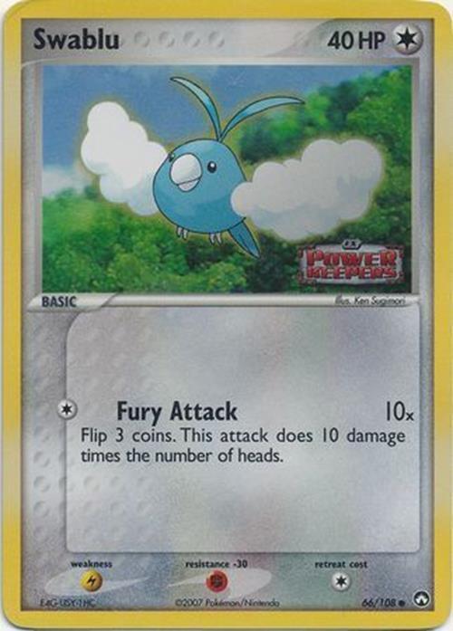 Swablu (66/108) (Stamped) [EX: Power Keepers] | Arkham Games and Comics