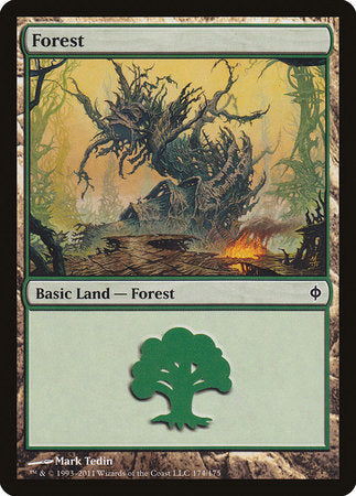 Forest (174) [New Phyrexia] | Arkham Games and Comics