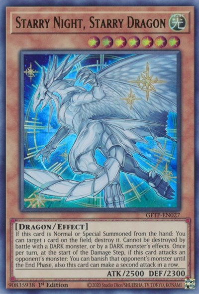 Starry Night, Starry Dragon [GFTP-EN027] Ultra Rare | Arkham Games and Comics