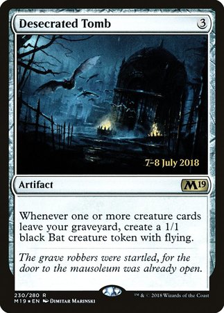 Desecrated Tomb [Core Set 2019 Promos] | Arkham Games and Comics