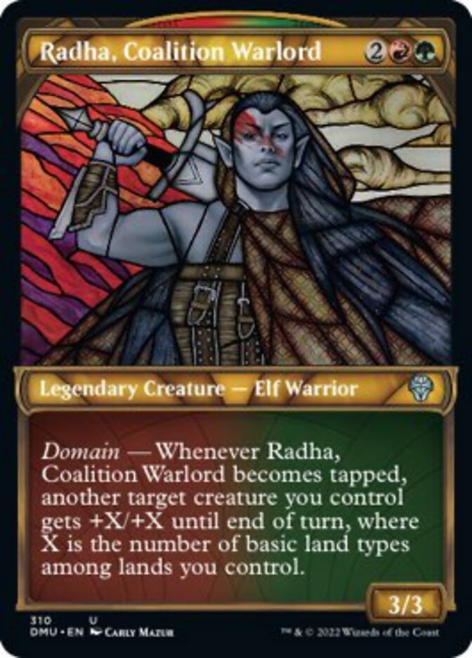 Radha, Coalition Warlord (Showcase) [Dominaria United] | Arkham Games and Comics