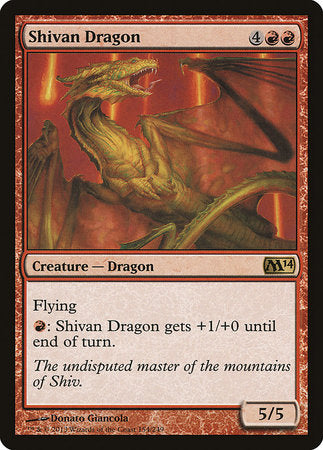 Shivan Dragon [Magic 2014] | Arkham Games and Comics