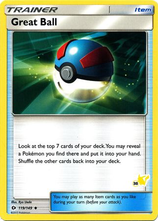 Great Ball (119/149) (Pikachu Stamp #38) [Battle Academy 2020] | Arkham Games and Comics