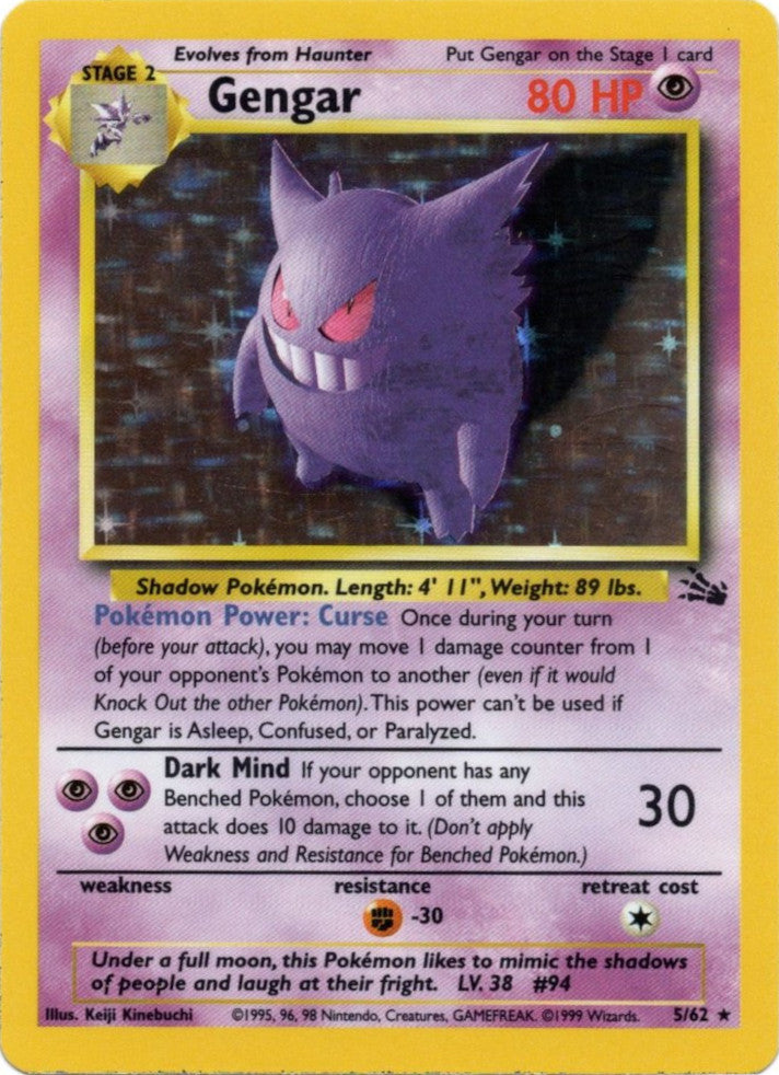 Gengar (5/62) [Fossil Unlimited] | Arkham Games and Comics