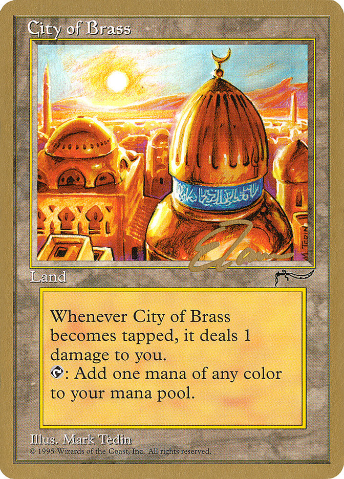 City of Brass (Eric Tam) [Pro Tour Collector Set] | Arkham Games and Comics