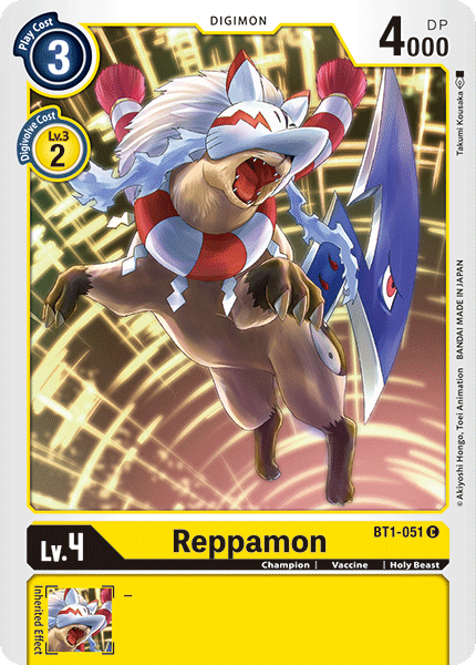 Reppamon [BT1-051] [Release Special Booster Ver.1.0] | Arkham Games and Comics