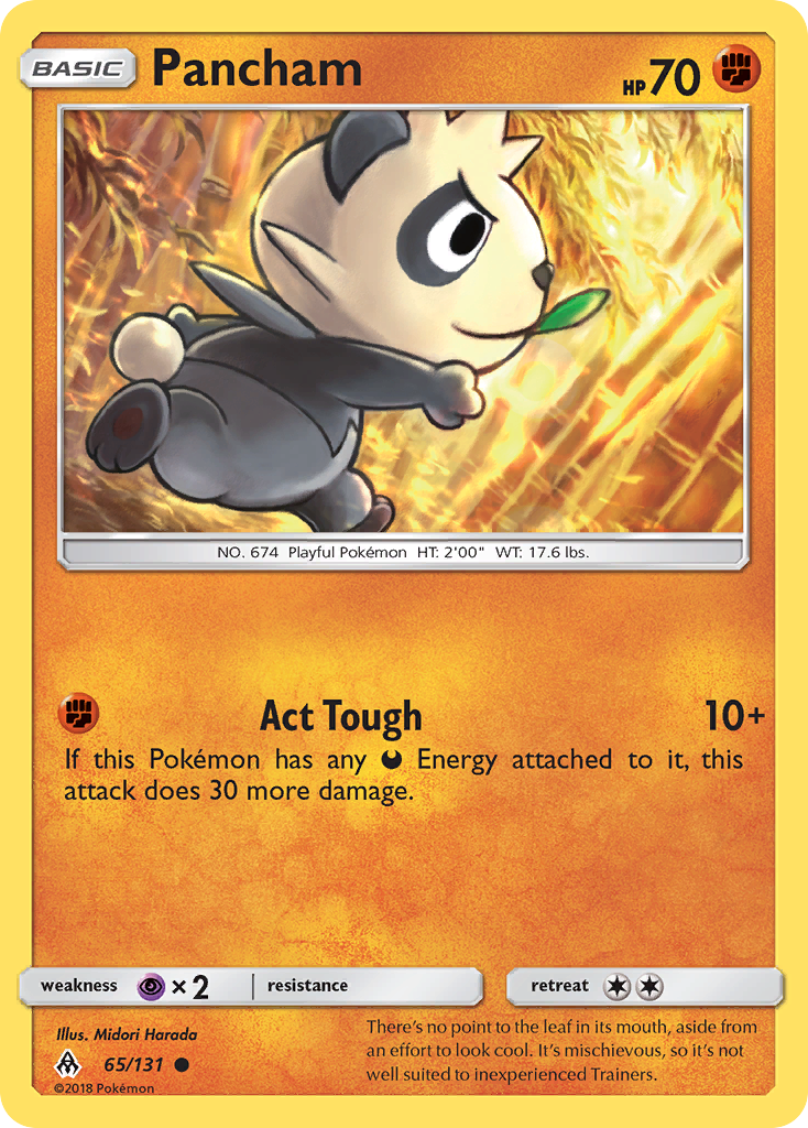 Pancham (65/131) [Sun & Moon: Forbidden Light] | Arkham Games and Comics