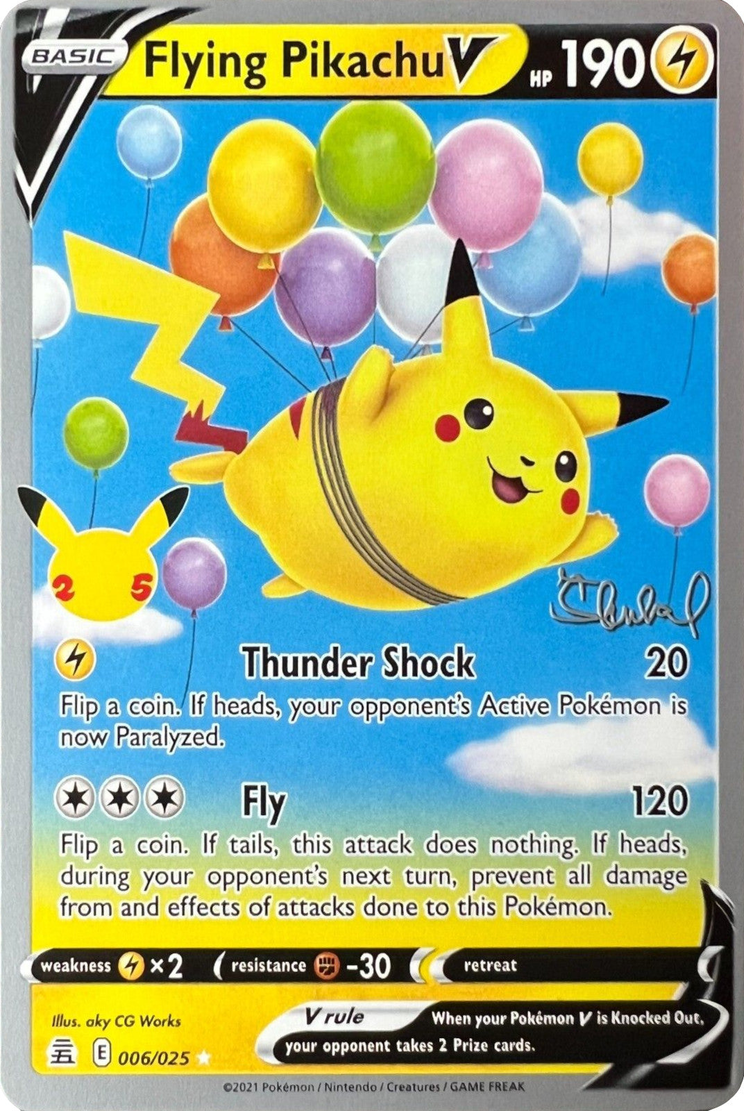 Flying Pikachu V (006/025) (ADP - Ondrej Skubal) [World Championships 2022] | Arkham Games and Comics