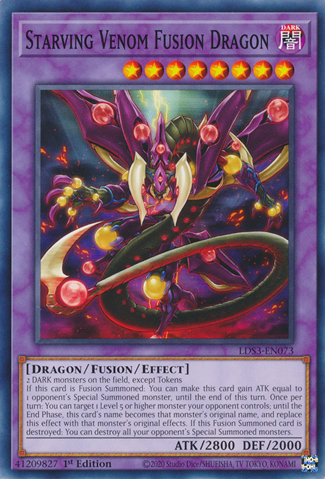 Starving Venom Fusion Dragon [LDS3-EN073] Common | Arkham Games and Comics