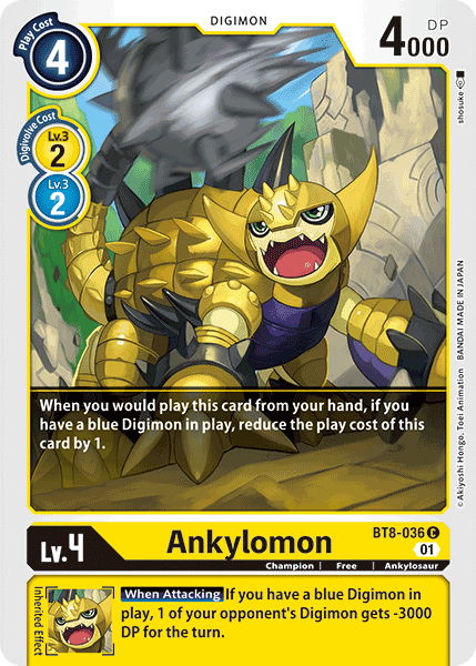 Ankylomon [BT8-036] [New Awakening] | Arkham Games and Comics