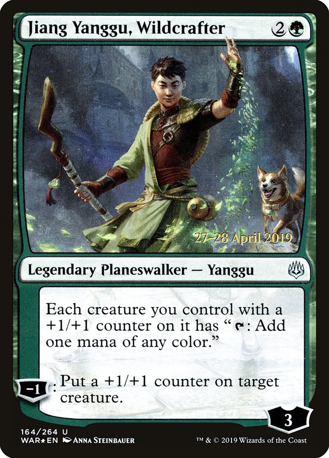 Jiang Yanggu, Wildcrafter  [War of the Spark Prerelease Promos] | Arkham Games and Comics