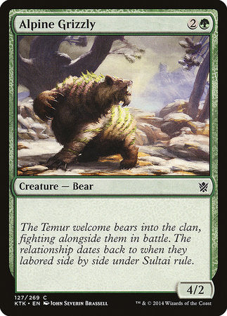 Alpine Grizzly [Khans of Tarkir] | Arkham Games and Comics
