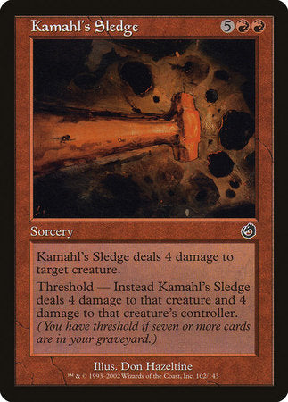 Kamahl's Sledge [Torment] | Arkham Games and Comics