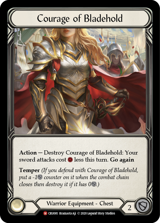 Courage of Bladehold [CRU081] (Crucible of War)  1st Edition Cold Foil | Arkham Games and Comics