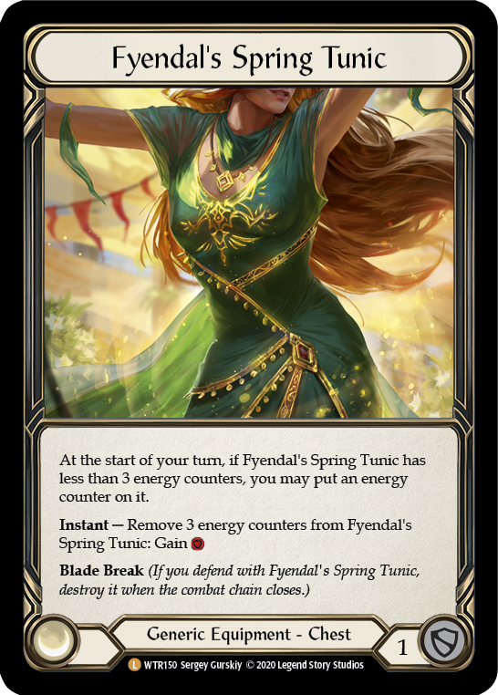 Fyendal's Spring Tunic [U-WTR150] (Welcome to Rathe Unlimited)  Unlimited Rainbow Foil | Arkham Games and Comics