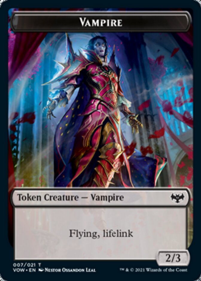 Vampire Token (007) [Innistrad: Crimson Vow Tokens] | Arkham Games and Comics