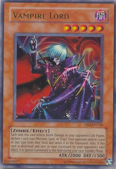 Vampire Lord [DB2-EN116] Ultra Rare | Arkham Games and Comics