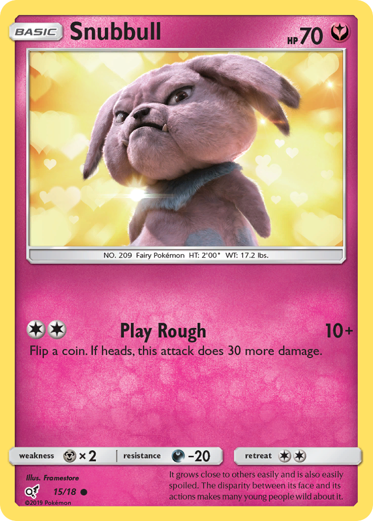 Snubbull (15/18) [Sun & Moon: Detective Pikachu] | Arkham Games and Comics