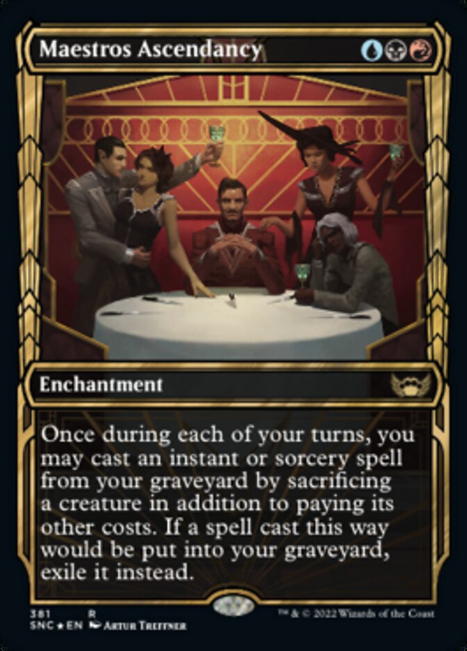 Maestros Ascendancy (Showcase Golden Age Gilded Foil) [Streets of New Capenna] | Arkham Games and Comics