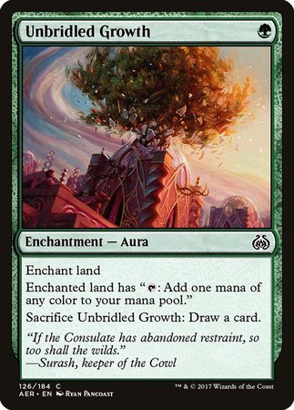 Unbridled Growth [Aether Revolt] | Arkham Games and Comics