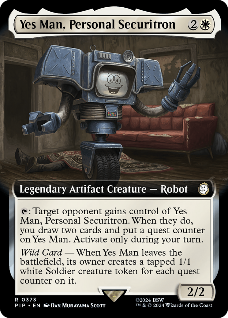 Yes Man, Personal Securitron (Extended Art) [Fallout] | Arkham Games and Comics