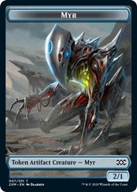 Myr (007) // Elf Warrior Double-sided Token [Double Masters Tokens] | Arkham Games and Comics