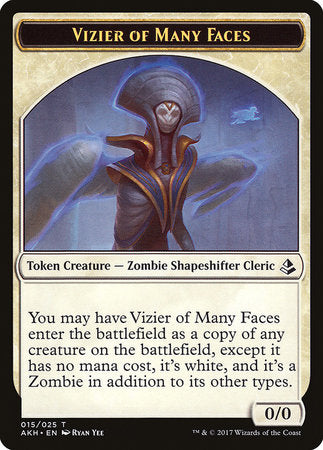 Vizier of Many Faces Token [Amonkhet Tokens] | Arkham Games and Comics