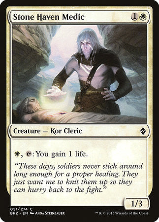 Stone Haven Medic [Battle for Zendikar] | Arkham Games and Comics