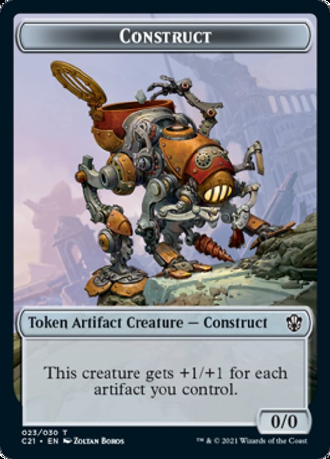 Copy // Construct Token (030) [Commander 2021 Tokens] | Arkham Games and Comics