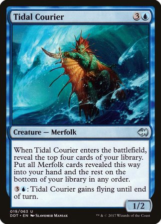 Tidal Courier [Duel Decks: Merfolk vs. Goblins] | Arkham Games and Comics