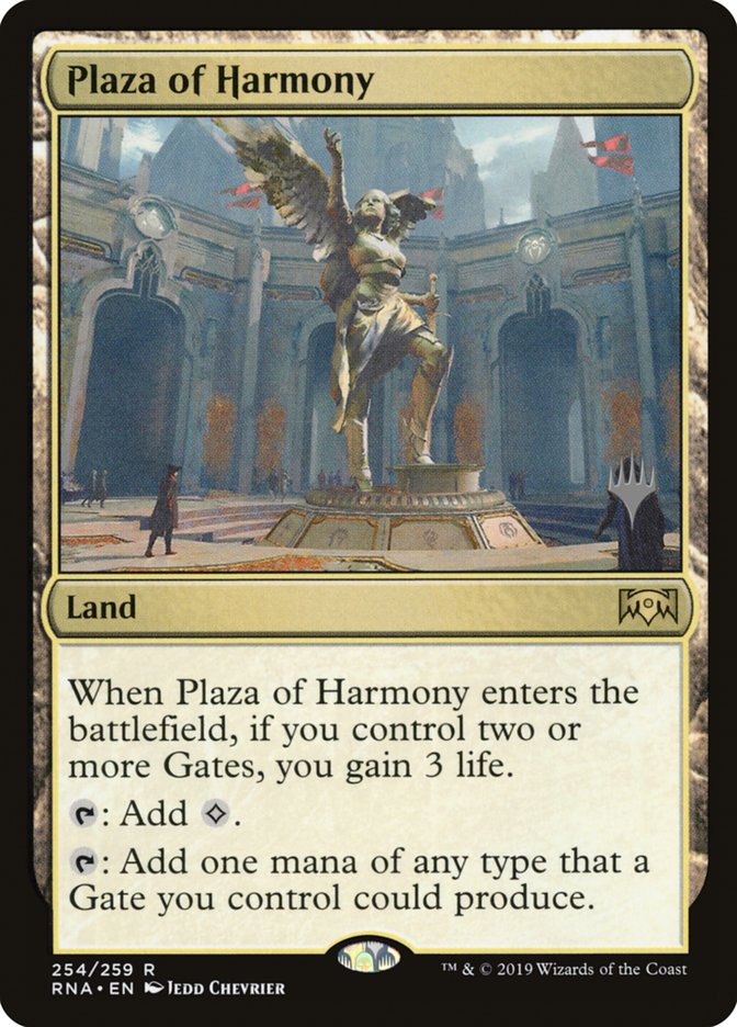 Plaza of Harmony (Promo Pack) [Ravnica Allegiance Promos] | Arkham Games and Comics