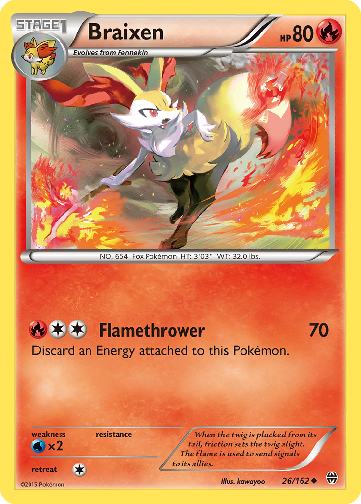 Braixen (26/162) [XY: BREAKthrough] | Arkham Games and Comics